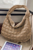 Quilted French Beige Shoulder Bag