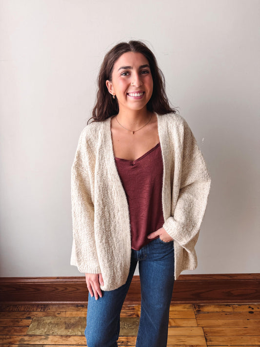 Romania Light Beige Cardigan