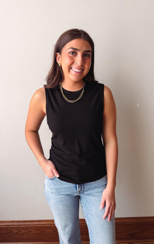 Elle Black Tank