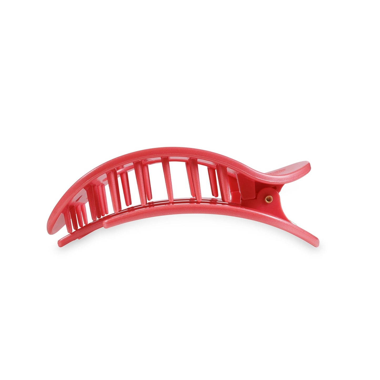 Coral Round Flat Hair Clip (Medium)