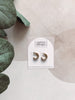 18K Gold Mini Hammered Hoops