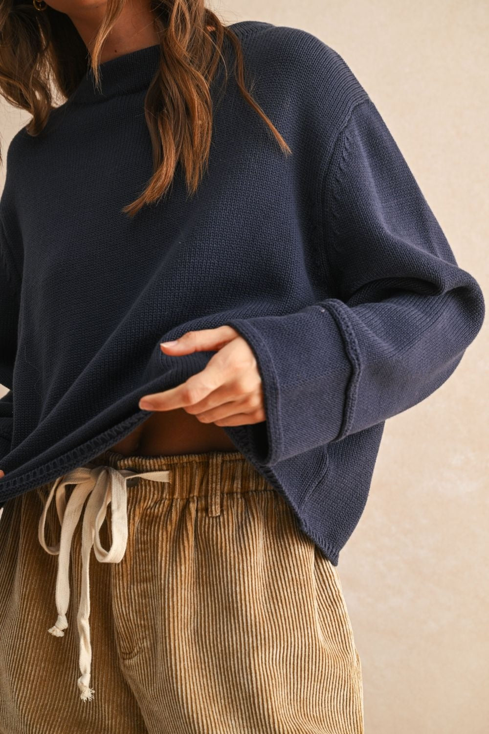 Vivian Navy Sweater