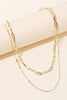 Double Chain Layered Necklace