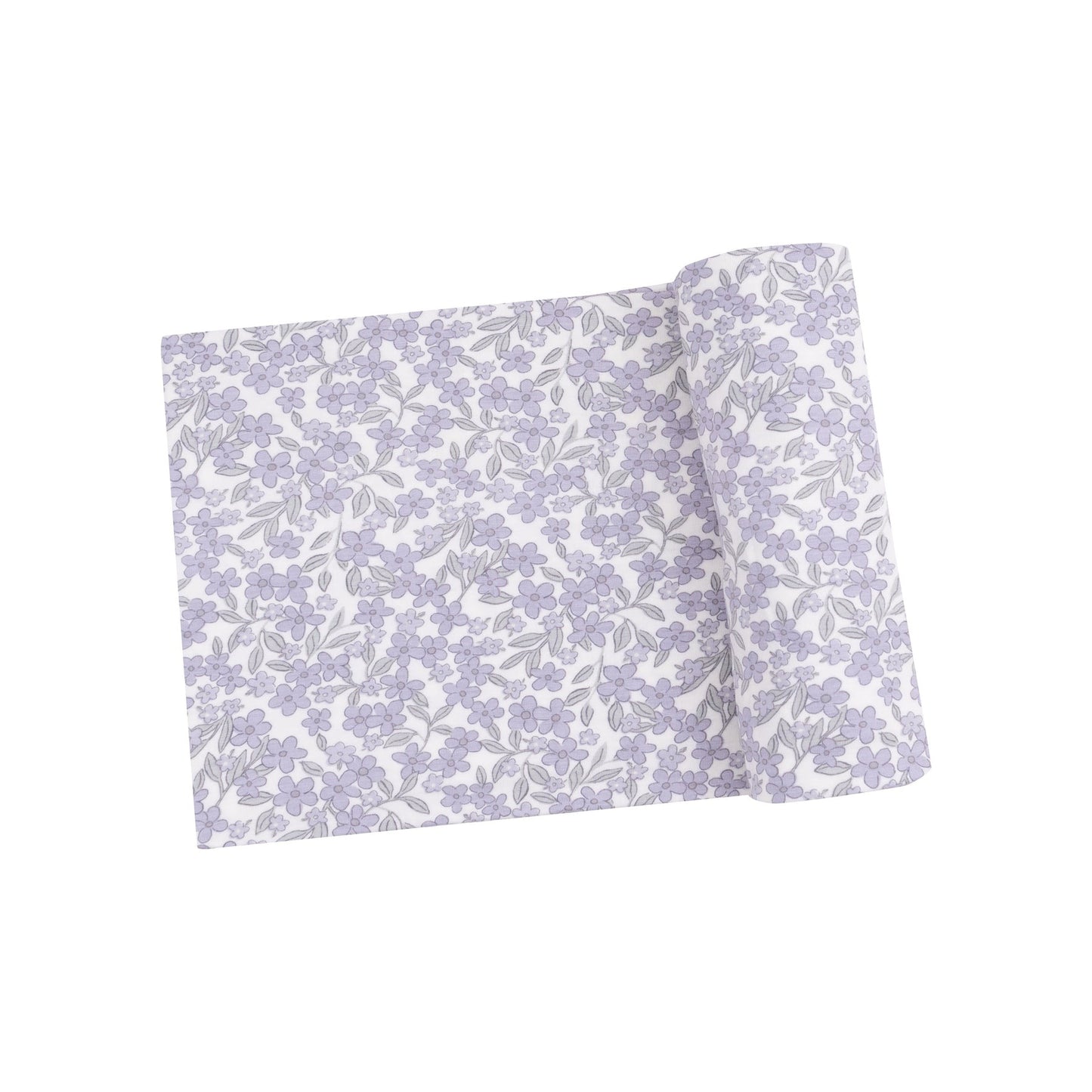 Forget Me Not Floral Swaddle Blanket