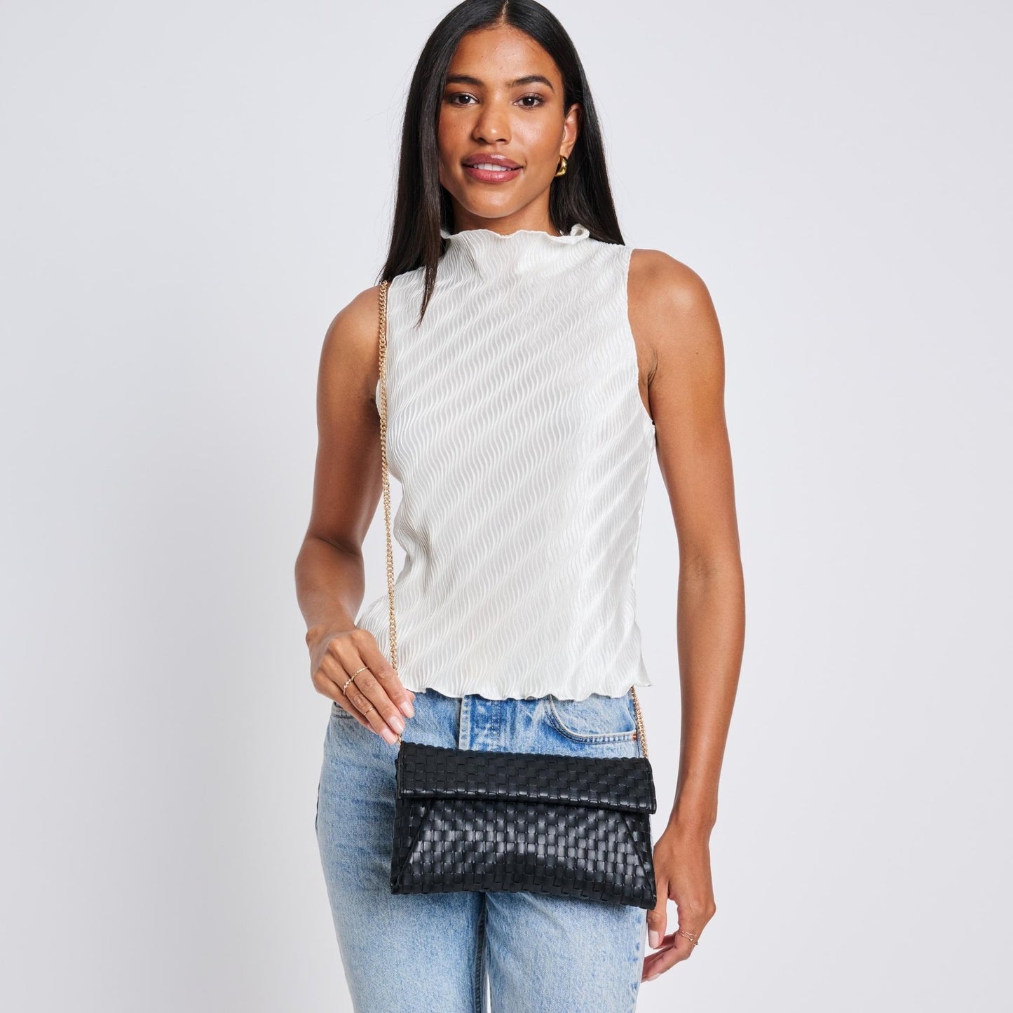 Priscilla Black Clutch