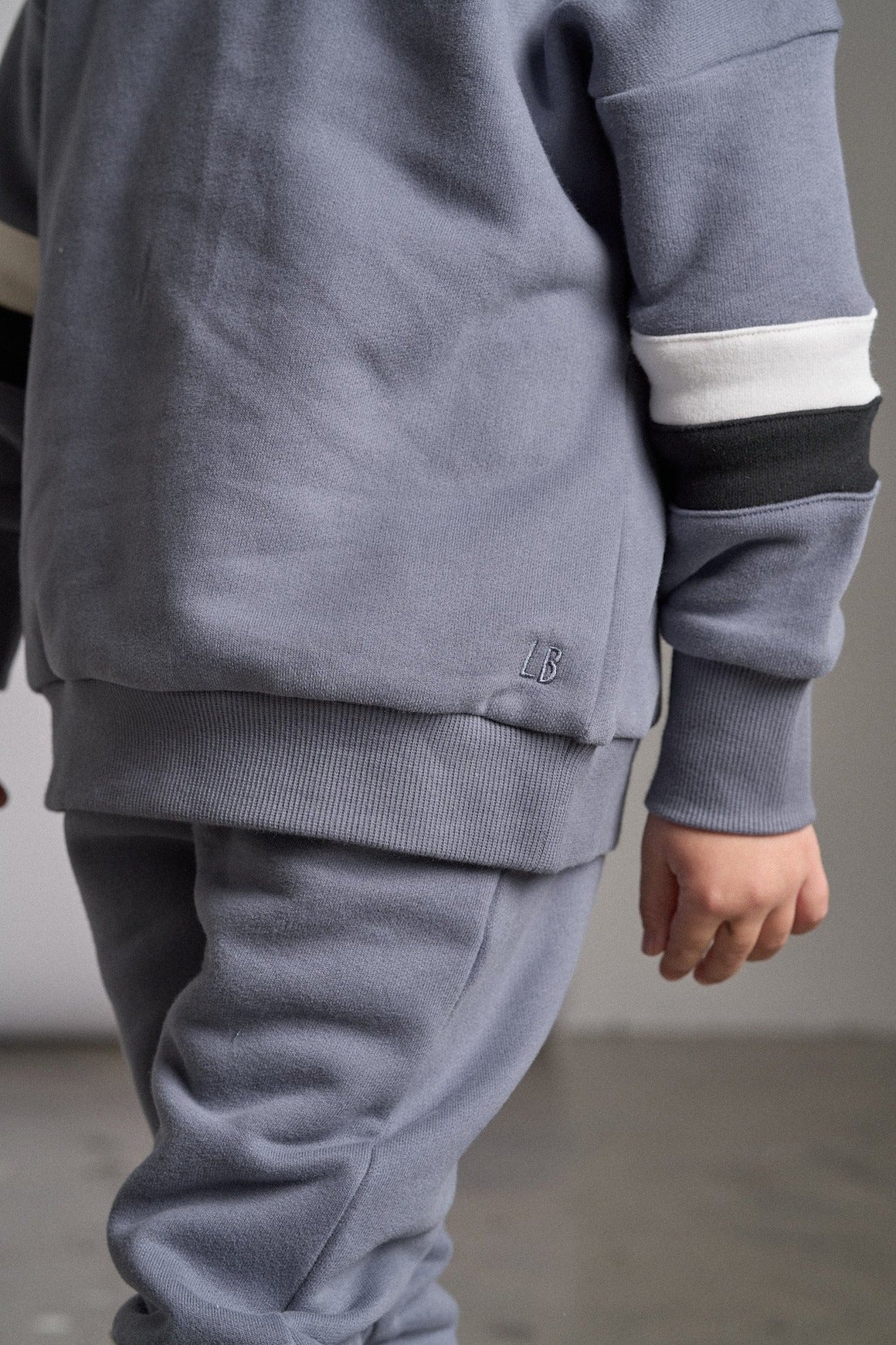 Elevated Stripe Crewneck - Blue