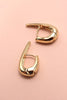 U Clutch Hoop Huggie Earrings