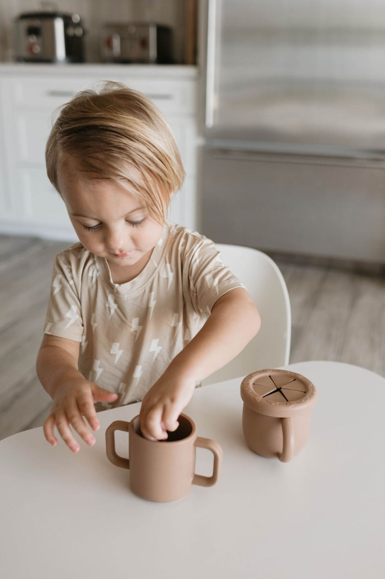 Snack Cup with Removable Lid (Pink)