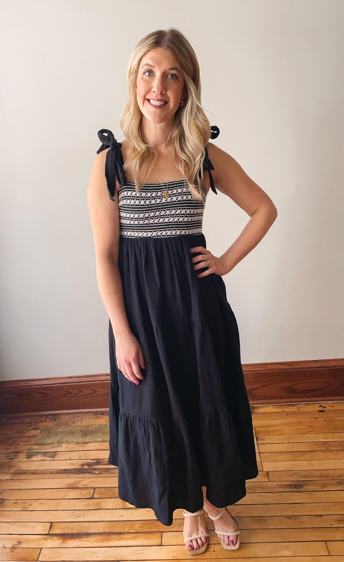 Abby Crochet Top Midi Dress