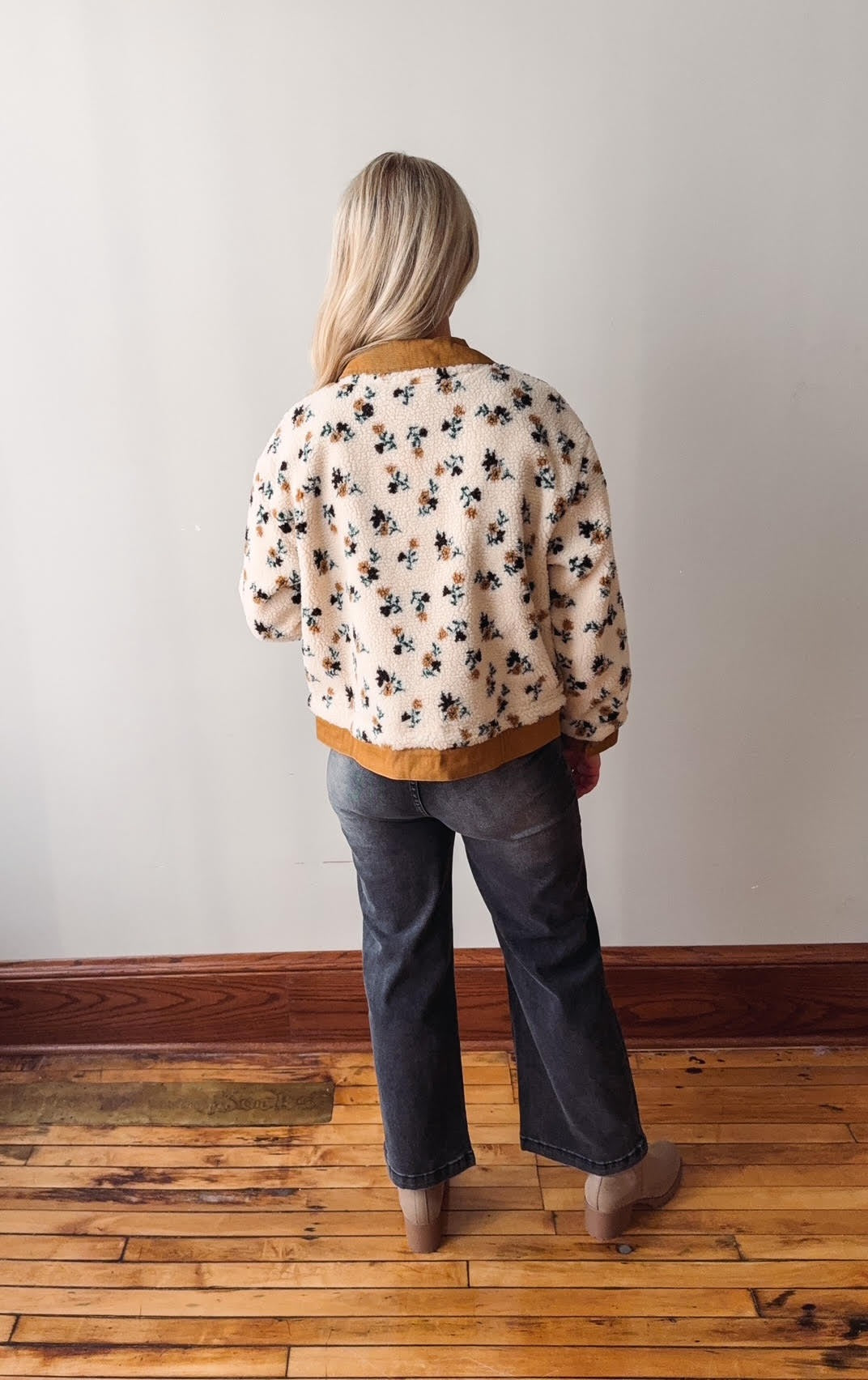 Astra Floral Sherpa Jacket