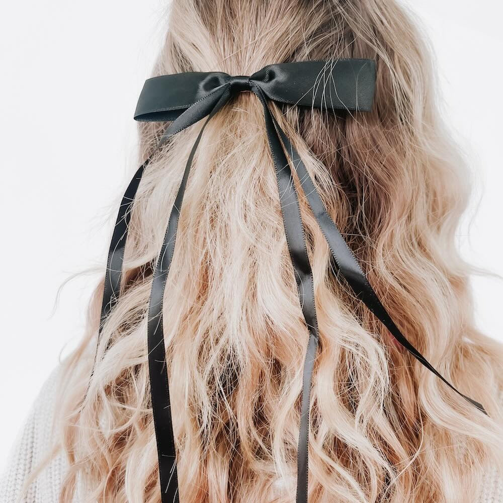 Black Hair Bow