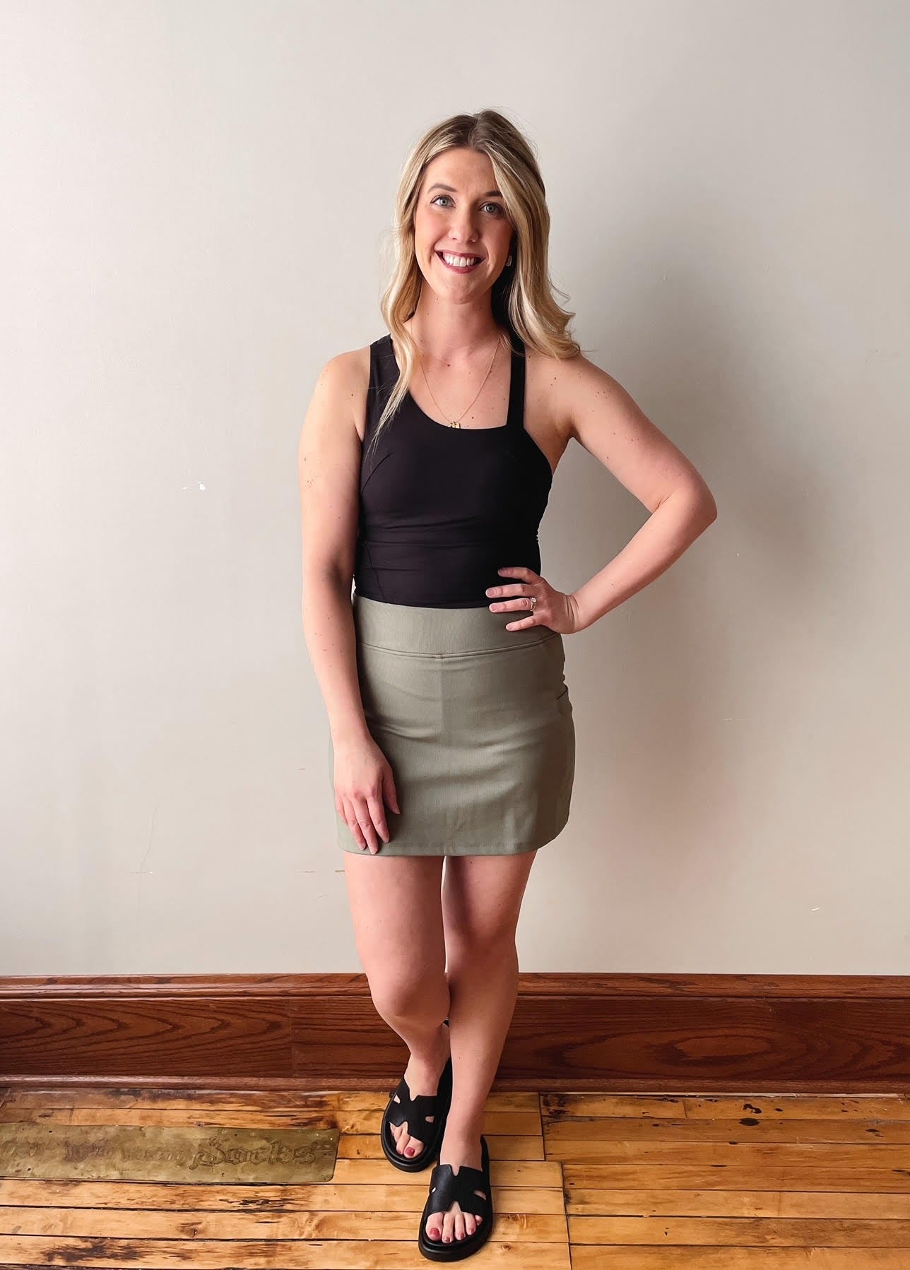 Morgan Black Athletic Tank