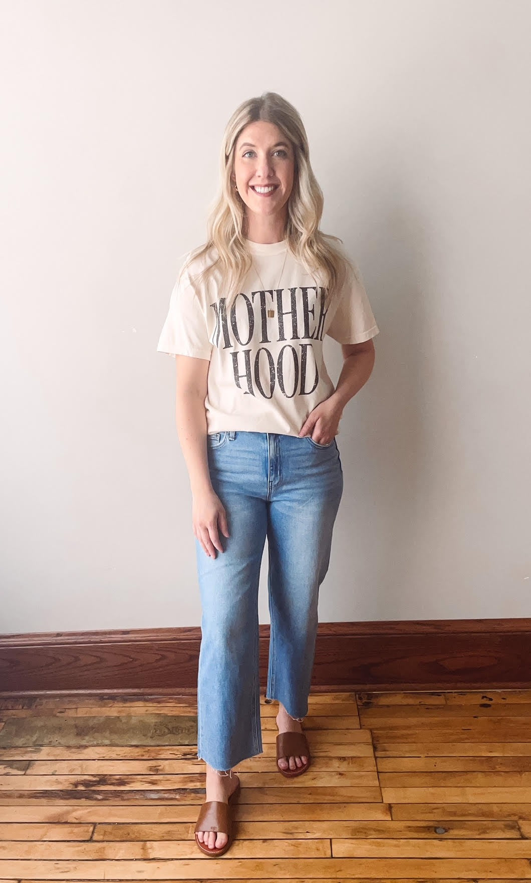 Bold Motherhood Ivory Graphic Tee