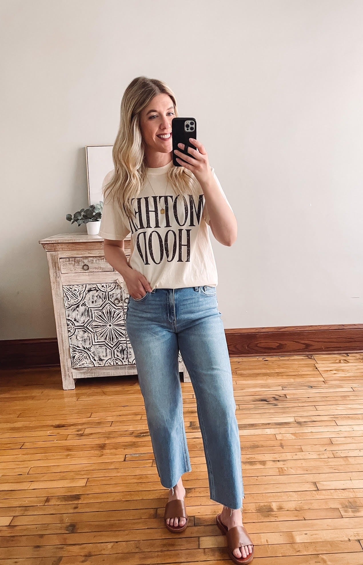 Bold Motherhood Ivory Graphic Tee