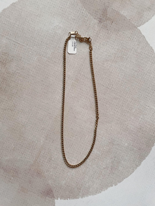 Box Chain Gold Necklace