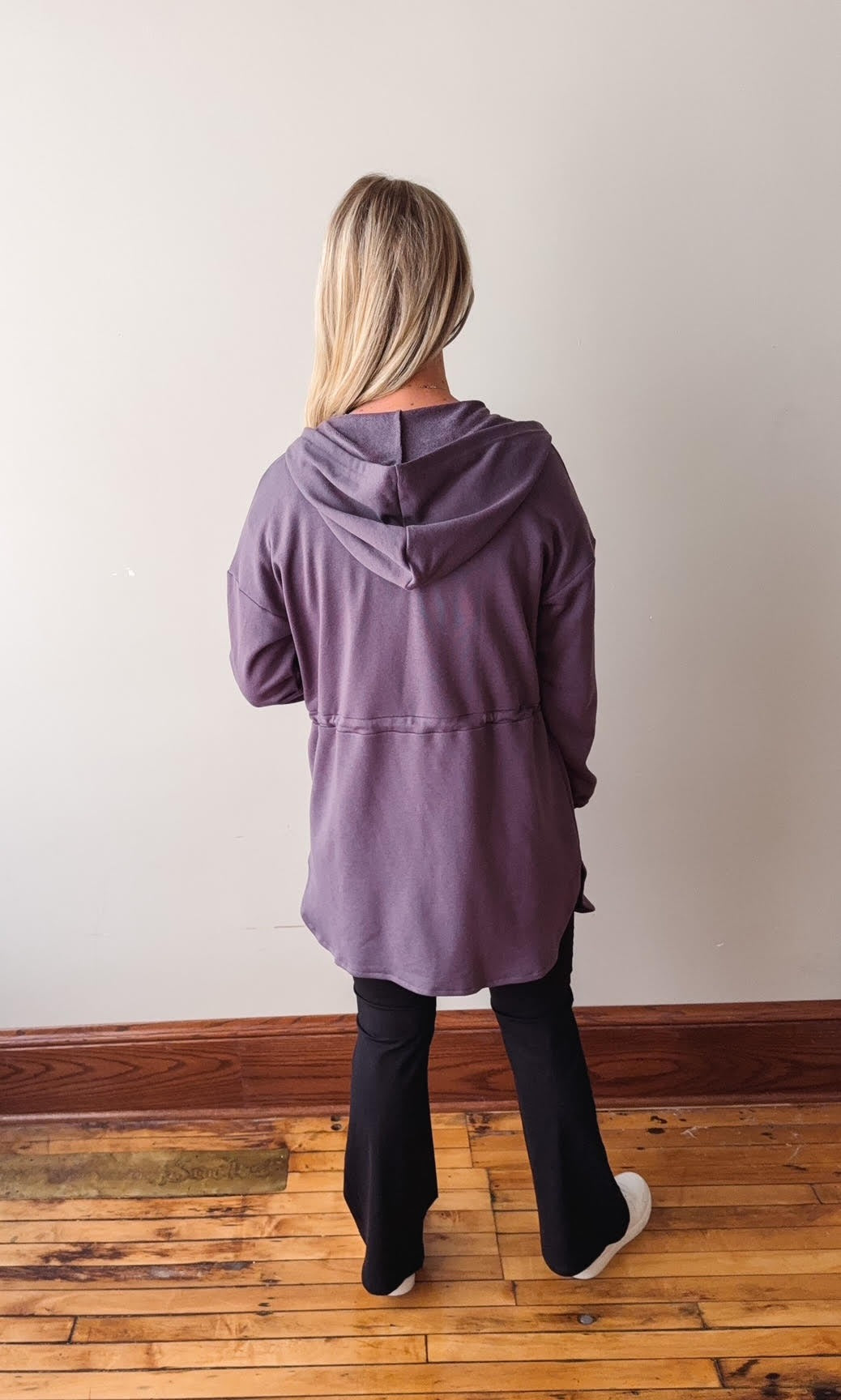 Bridget Purple Zip Up Hoodie Jacket