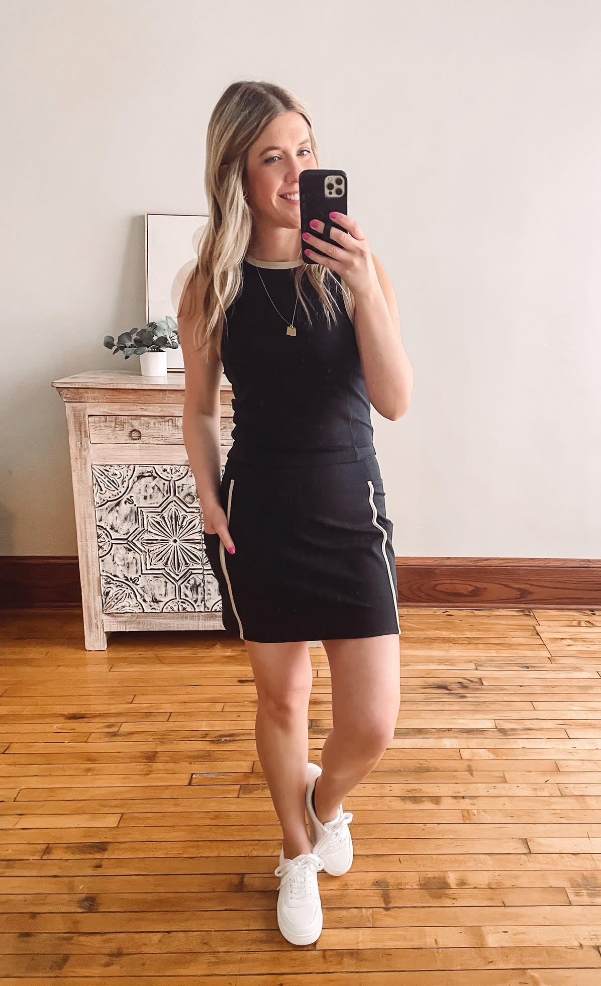 Carlton Black Oak Rib Skort