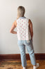Cherry Motif Collared Tank Top