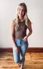 Chestnut Ribbed Tank Top