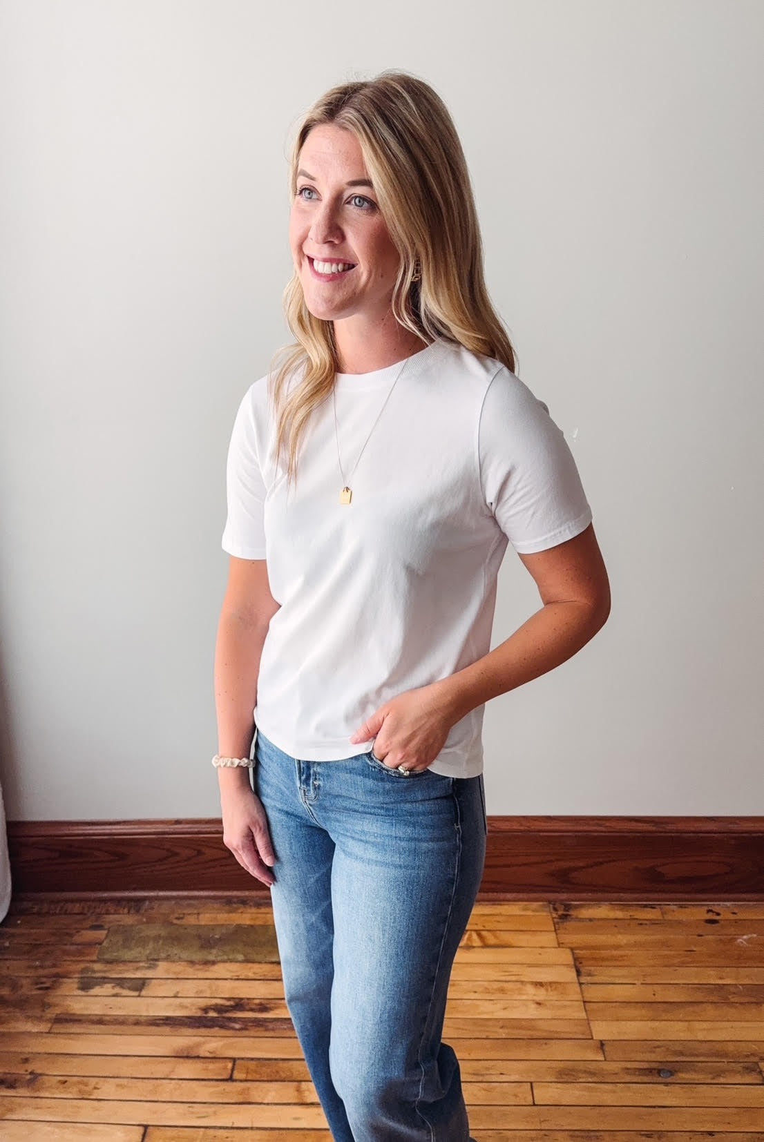 Classic White Fit Tee