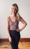 Clay Ribbed Bralette