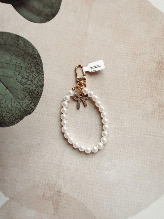 Colette Pearl Charm Keychain