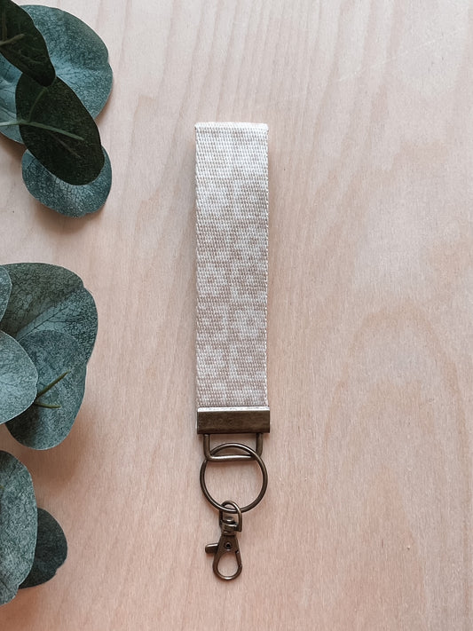 Flower Check Keychain Lanyard
