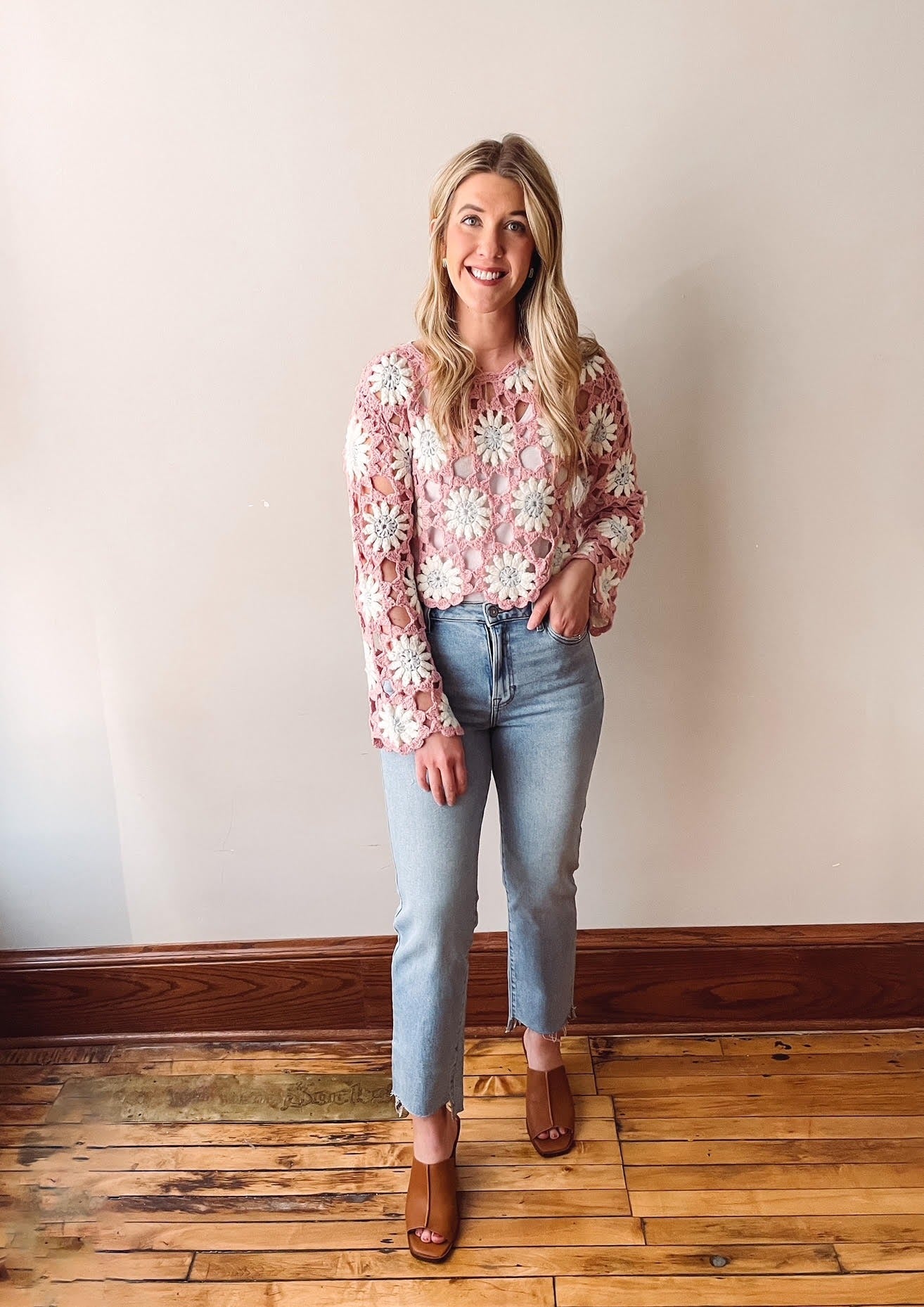 Adeline Light Wash Straight Jeans