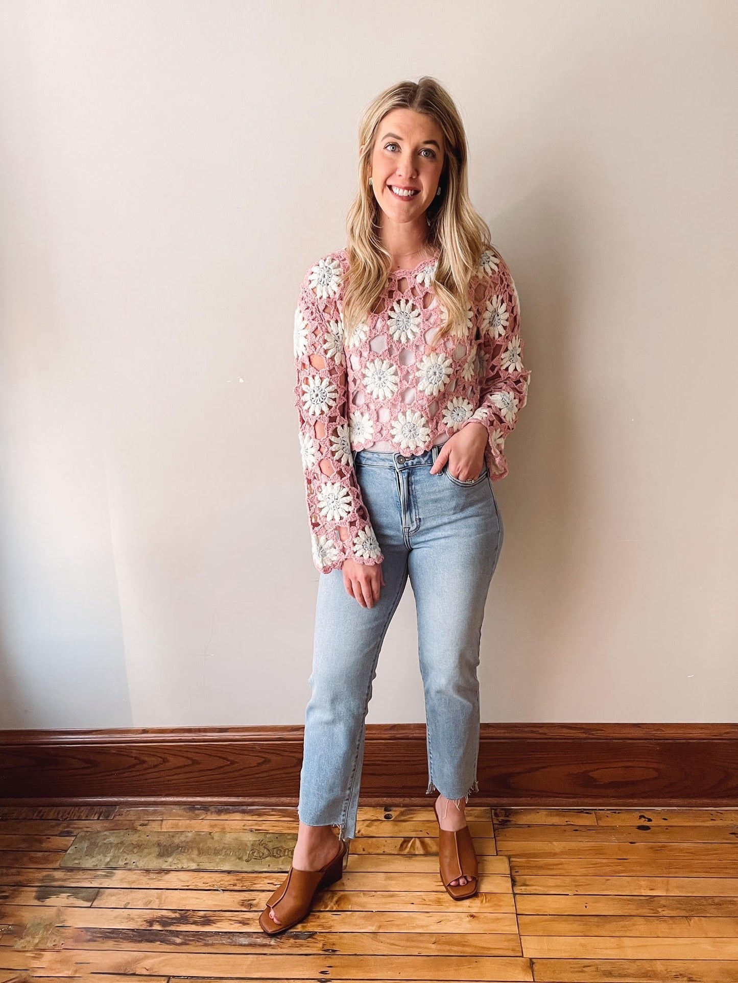 Adeline Light Wash Straight Jeans
