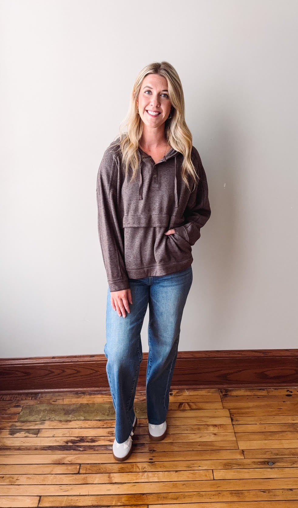 Drift Burnout Fleece Snap Hoodie