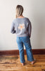 Dusty Blue Daisy Cardigan