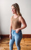 Emily Camel Ribbed Bodysuit