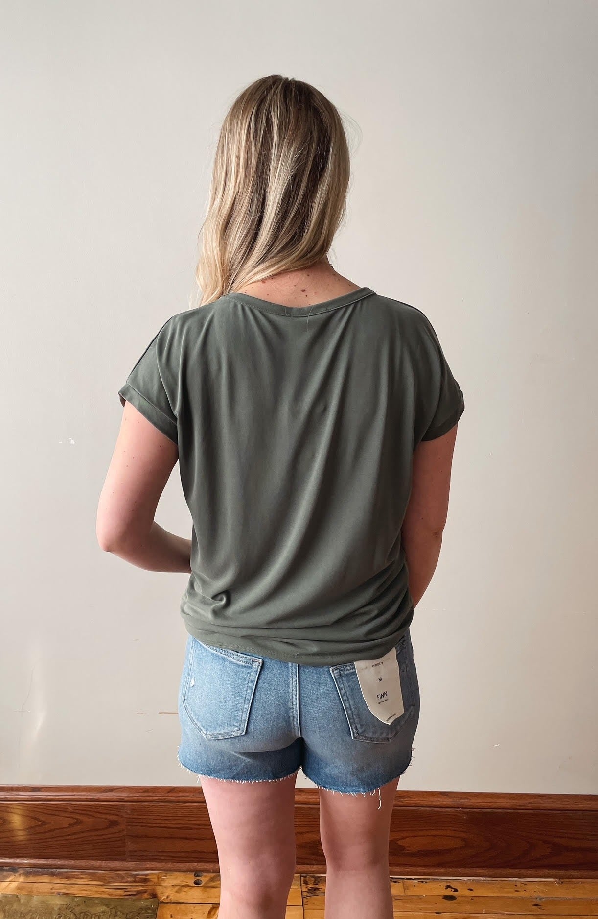 Raw Hem High Rise Shorts