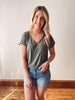Raw Hem High Rise Shorts
