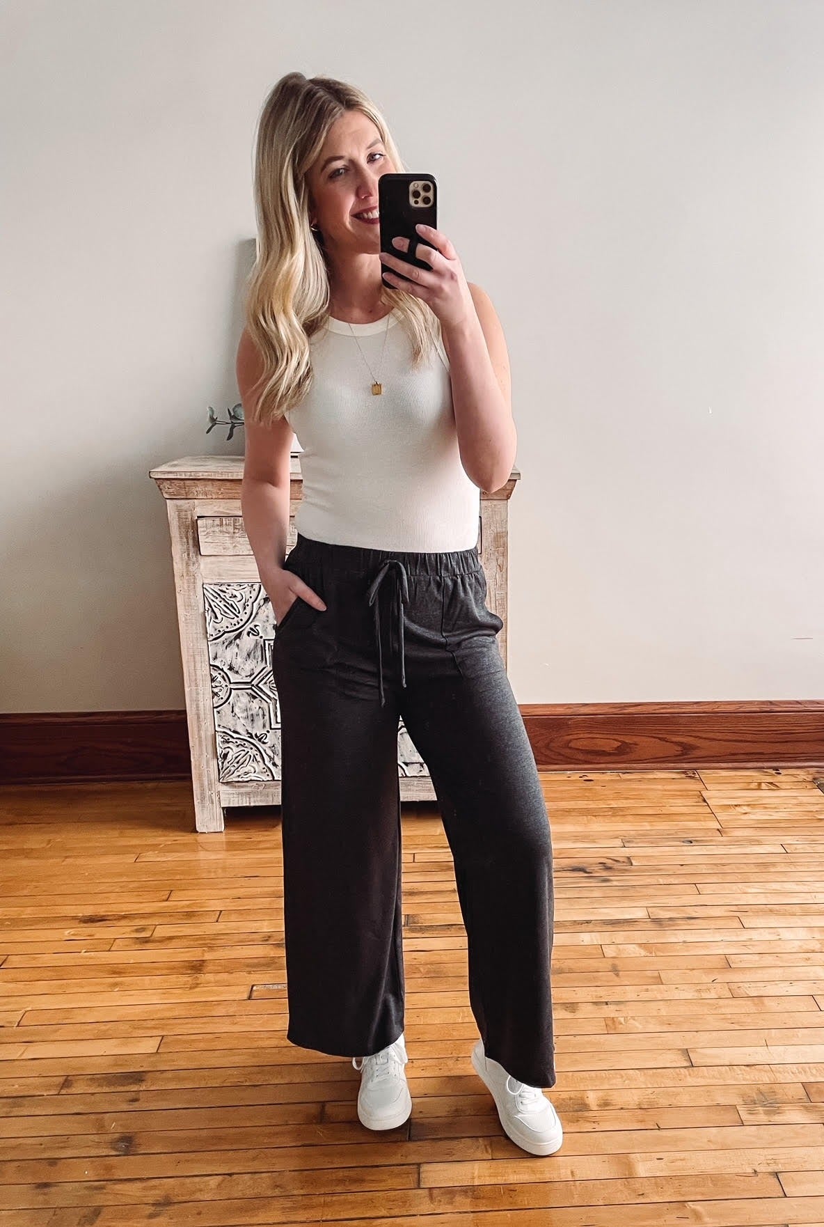 Charcoal Drawstring Lounge Pants