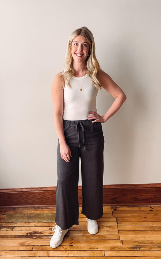 Charcoal Drawstring Lounge Pants