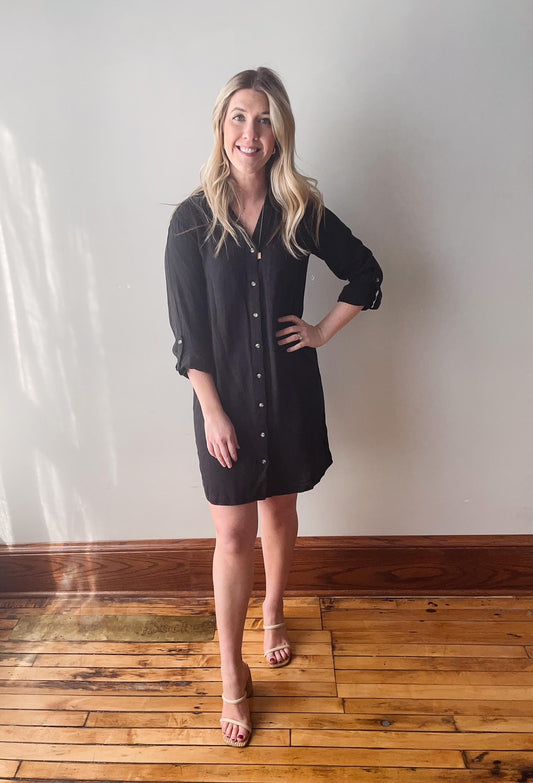 Fatina Dress - Black Shadow