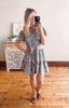 Floral Tiered Shirt Dress