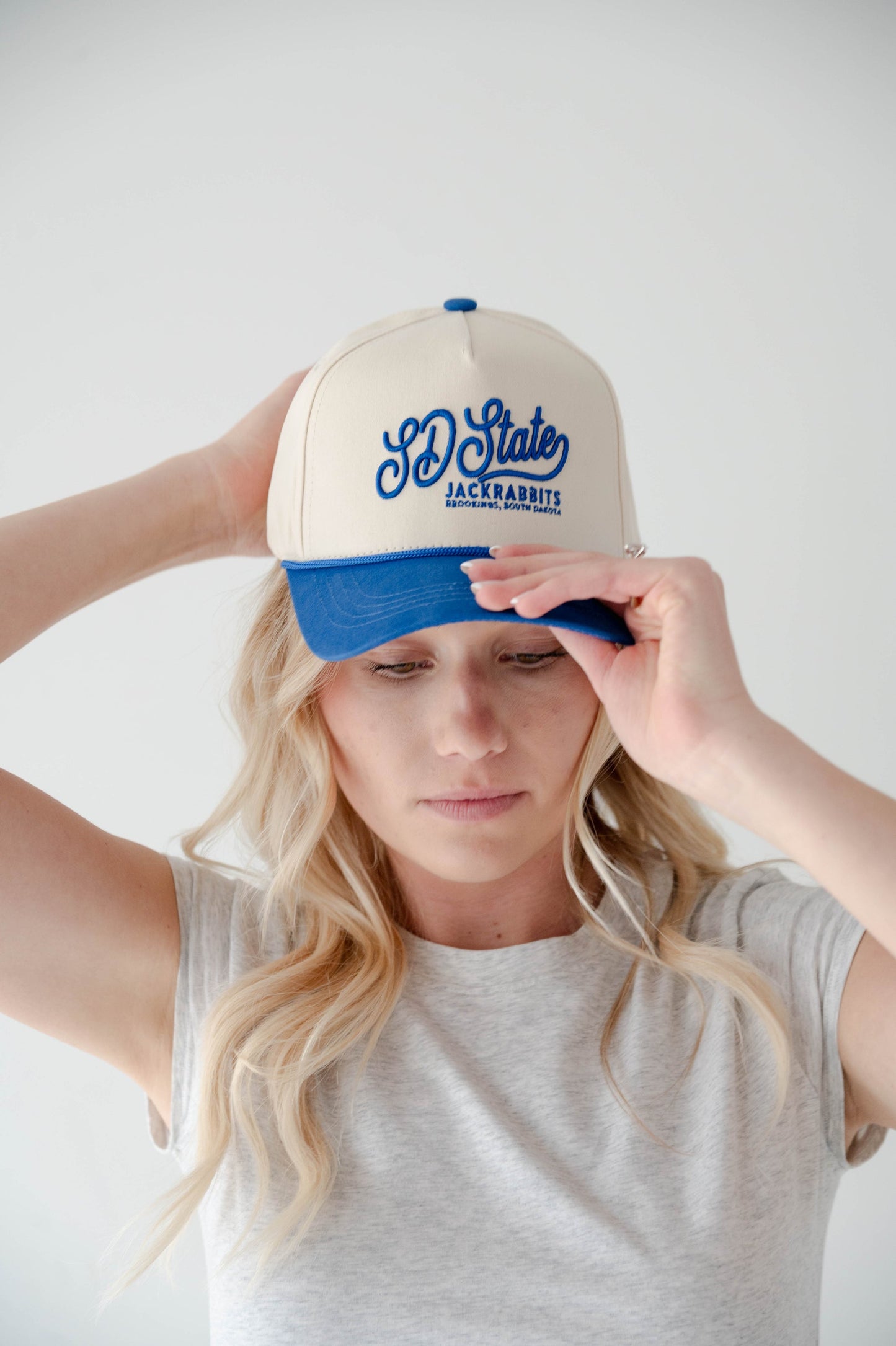 SDSU Blue + Ivory Classic Canvas Hat