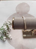 Gold Baguette Row Hinge Bracelet