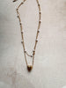 Gold Pearl Layered Heart Necklace