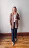 Hannah Mocha Waffle Cardigan