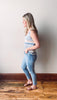 High Rise Cuffed Skinny Jeans