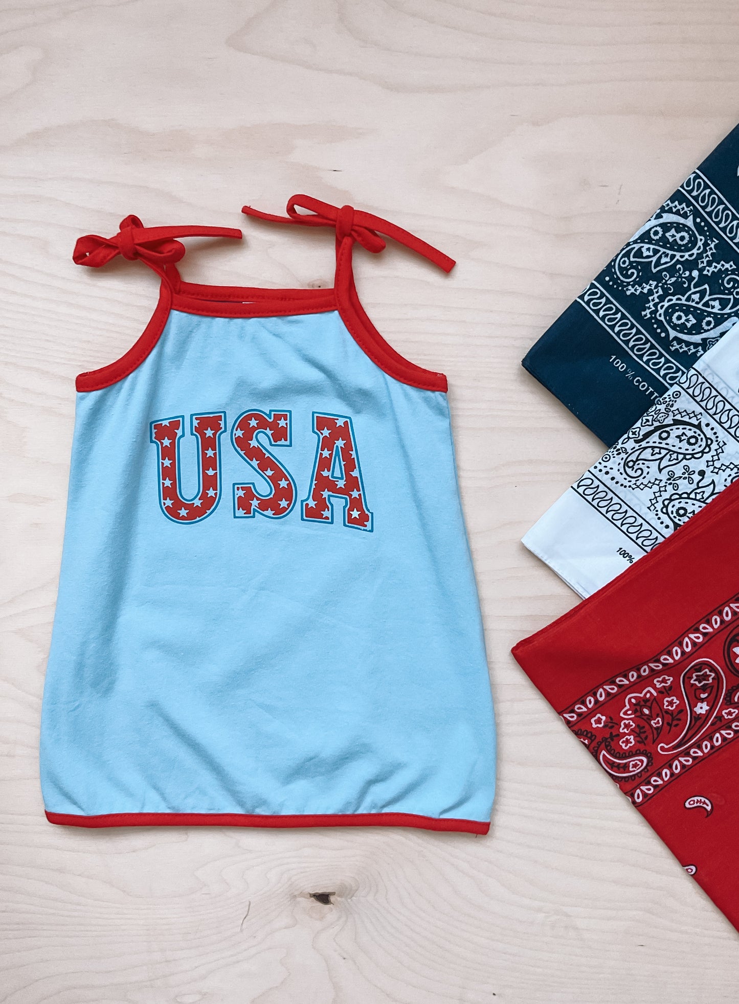 USA Tie Tank Dress