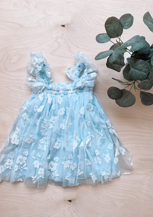 Star & Floral Tulle Dress