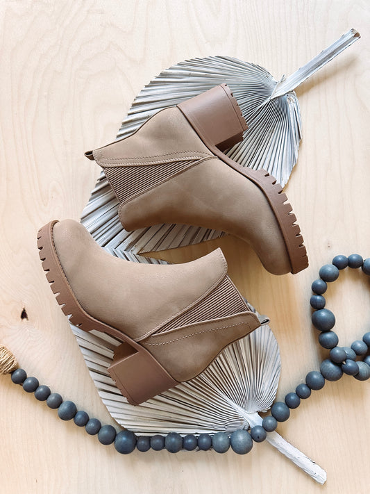 Kendall Taupe Booties