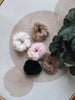 Mini Light Tan Fuzzy Scrunchie