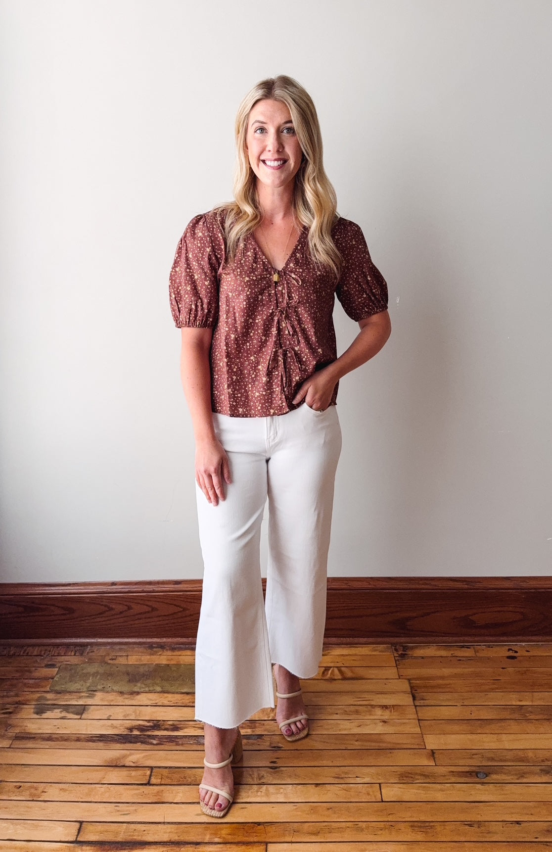 Sydney Burl Wood Blouse