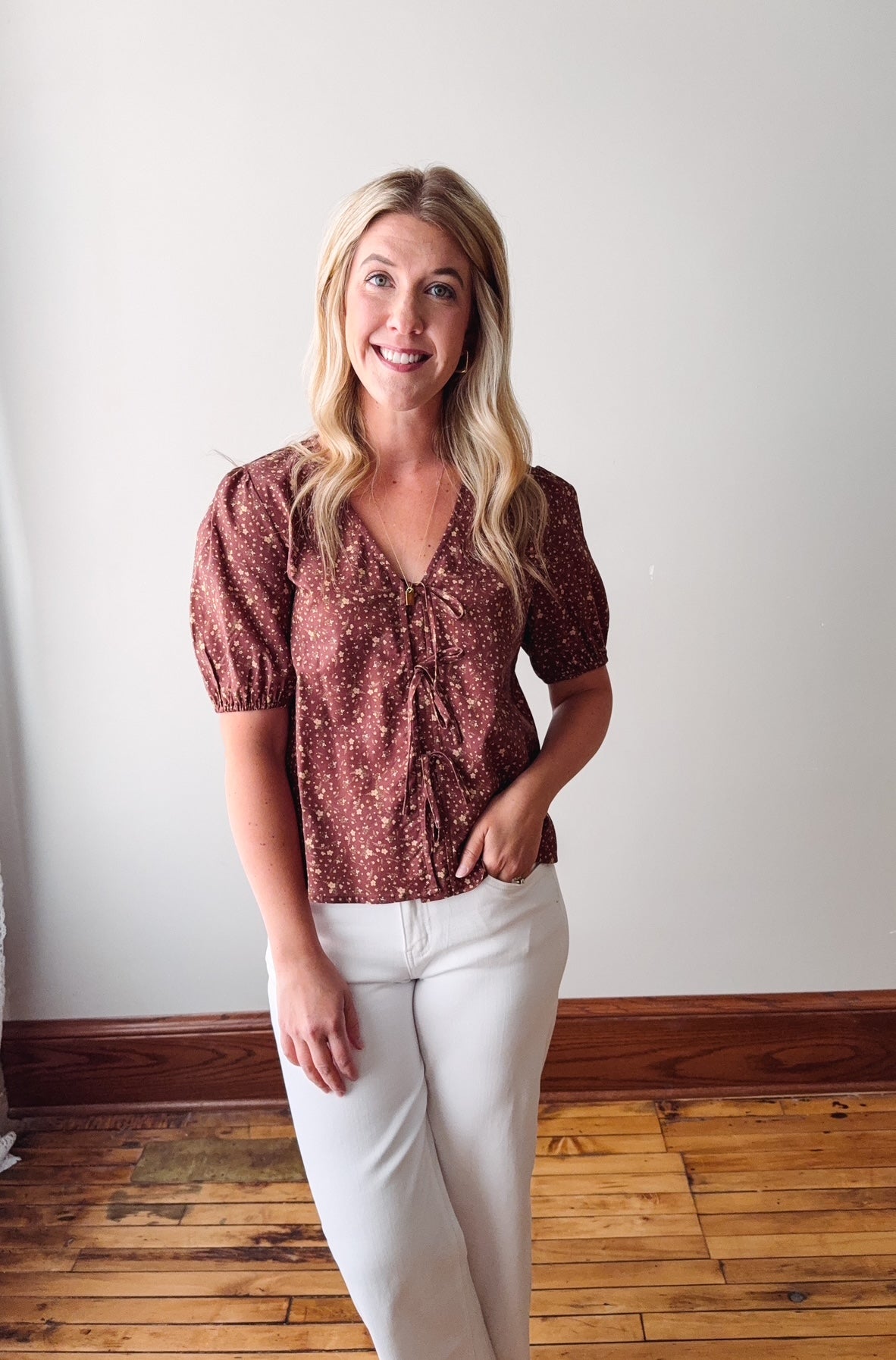 Sydney Burl Wood Blouse