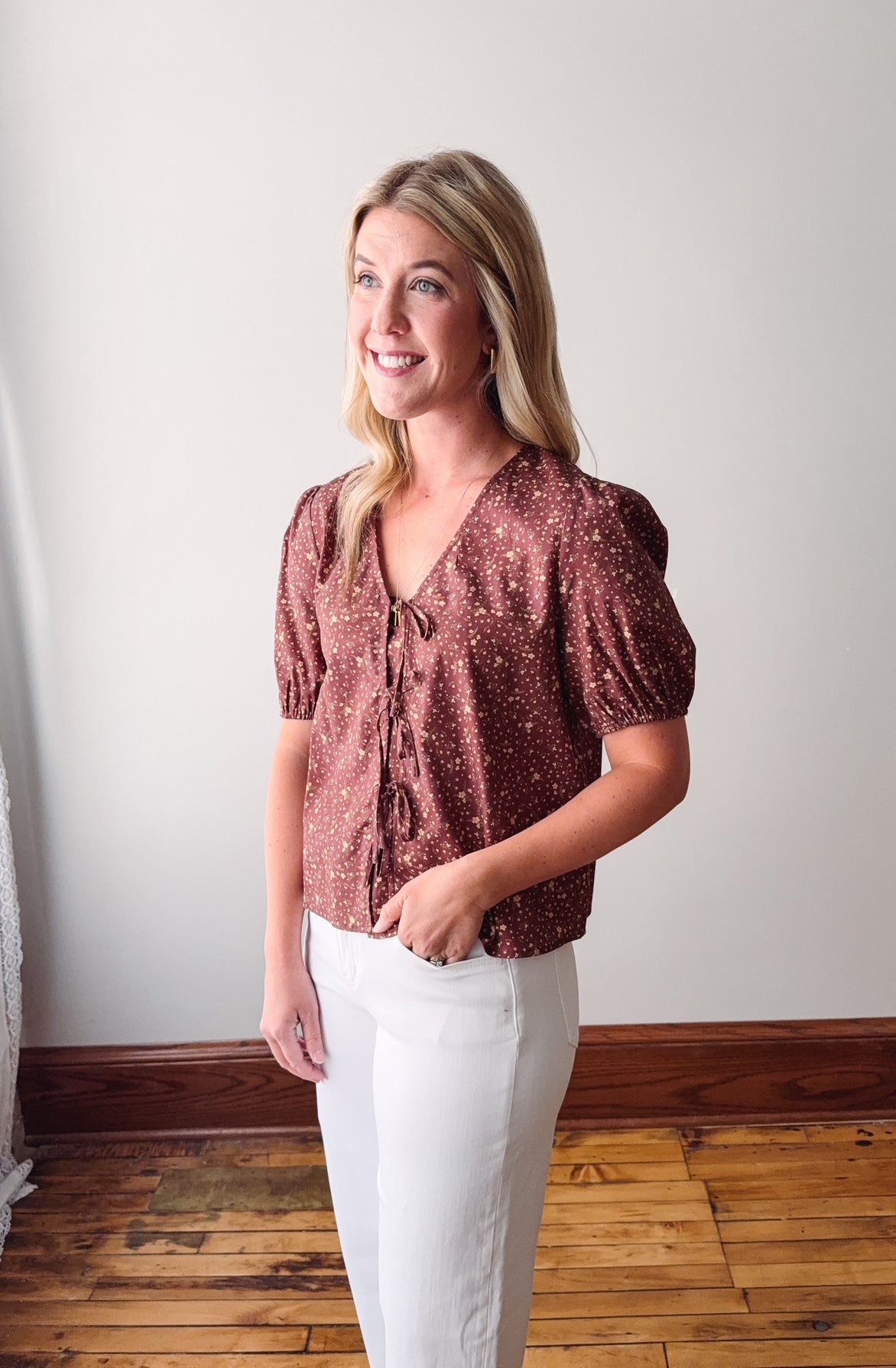 Sydney Burl Wood Blouse